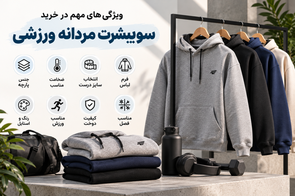 سوییشرت مردانه ورزشی